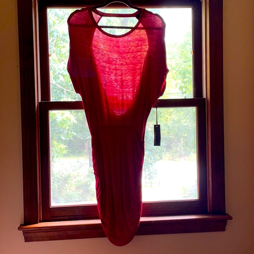 Lulus, size small, red backless dress